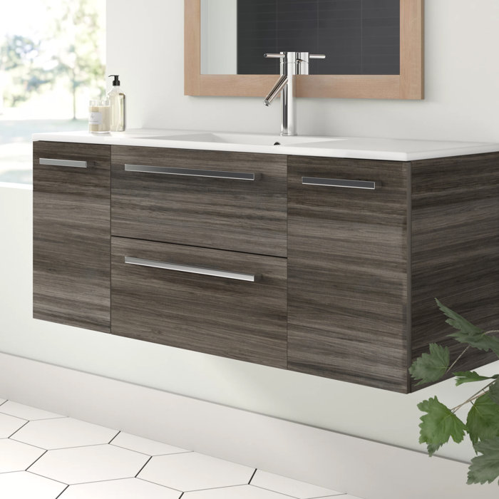 McPeak 48" WallMounted Single Bathroom Vanity Set & Reviews AllModern